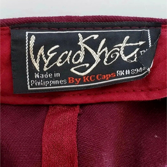 Vintage Head Shots KC Caps Red Green Baseball Hat One Size‎ Adjustable Strapback - Picture 6 of 6